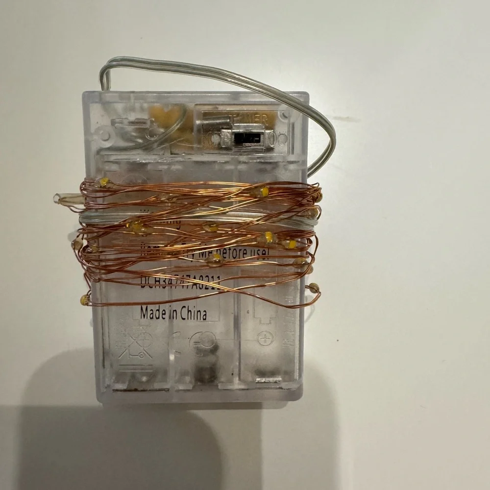 Fairy Lights Rose Gold Copper Wire LED String Lights - Battery with Timer